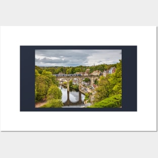 knaresborough Viaduct And Train Arriving Posters and Art